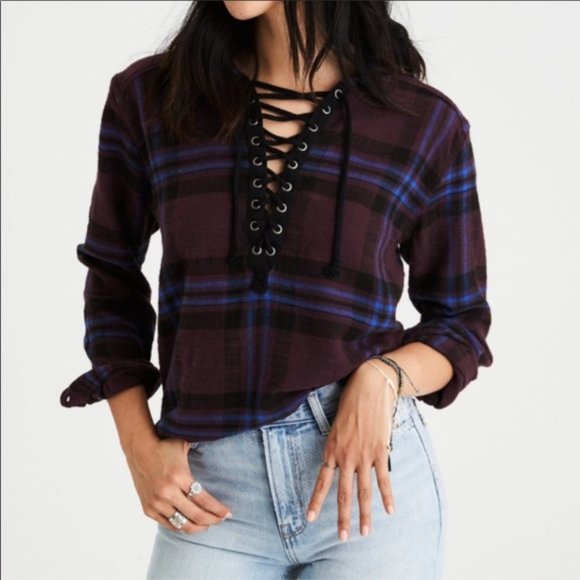 American Eagle Outfitters Tops - American Eagle Flannel
